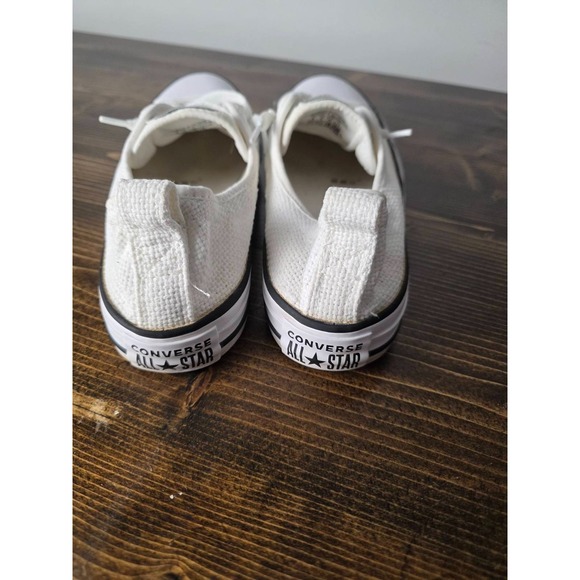 CONVERSE  All Star  Low Tops Women's Shoes Size 8 EU 39 White 547239C - Picture 8 of 11